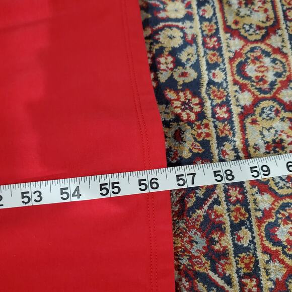 Soft Surroundings Faux Wrap Tie Waist Maxi Dress Size S Red 1/2 Sleeve V-Neck - Picture 10 of 10